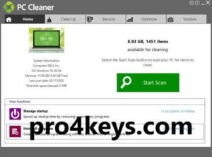 PC Cleaner License Key + Full Free Download